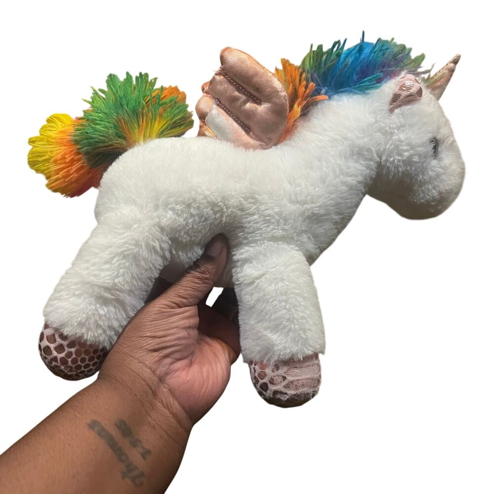 2019 Kellytoy Unicorn Alicorn Rainbow Horse Plush‎ 12 inches Soft Stuffed Animal